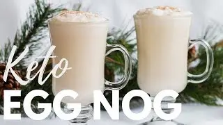KETO EGGNOG RECIPE | The BEST, CREAMIEST cooked eggnog