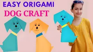 How to make a paper dog tutorial/Easy origami dog/DIY paper crafts