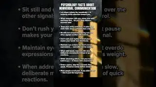 Master Body Language: Psychology Facts 99% of People Ignore #ytshorts #shorts #reels #psychology