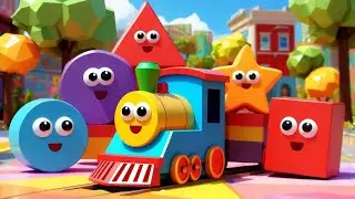🎶 Shapes First! 60 Minutes of Learning Songs | Baby Shark, Duck, Dino & More