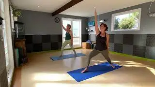 1-2-1 yoga session with Jane 2024. One year on! #learnyoga