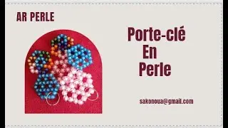 Porte-clé en perle @arperle