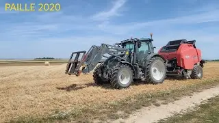 Paille 2020 🇨🇵  : Pressage HAUTE VITESSE VALTRA N174 - KUHN VB7190🌾 [LBC]