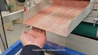 1-to-2 Waste Cable Recycling Plant: One Granulator Feeding Two Separation Lines