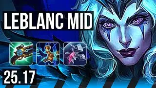 LEBLANC vs SYNDRA (MID) | 9/3/13, Dominating | NA Master | 25.17