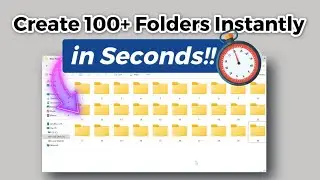 Create Multiple Folders Fast (3 Easy Methods) | Batch File, CMD, Excel Automation #windows10 #excel
