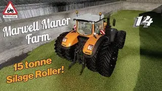 Marwell Manor Farm, #14, PS4, Farming Simulator 19, 15 Tonne Silage Roller! Let's Play/Role Play.