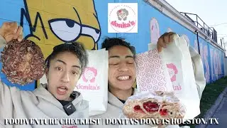 The BEST DONUTS in HOUSTON TEXAS | DONITA'S | TEXAS SIZED APPLE FRITTER! #Donuts #TexasSizedDonut
