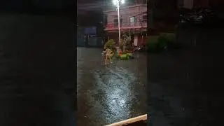 Children enjoying rain in dharan #Dharan #rain #monsoon
