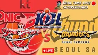 🔴KBL LIVE SUWON KT SONICBOOM VS SEOUL SAMSUNG THUNDERS KOREAN BASKETBALL LEAGUE 02-09-26