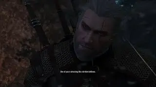 Geralt showing off his Witcher senses