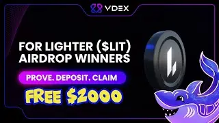 Как получить бесплатные 2000 долларов от VDEX всего одним депозитом от $LIT (LIGHTER COIN)