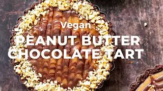 VEGAN PEANUT BUTTER CHOCOLATE TART | Vegan Richa Recipes