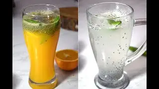 Spicy Orange Sharbath & Kulukki sharbath-2 simple Summer Drink within 5 min