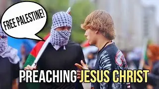Praying For Muslims At Free Palestine Protest