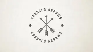 Crossed Arrows Logo Design | Adobe Illustrator