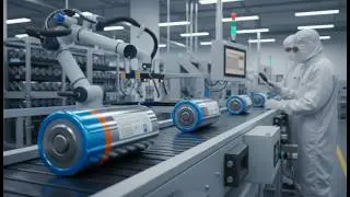⚡ Inside a Lithium Battery Factory: How High-Tech Batteries Are Made!