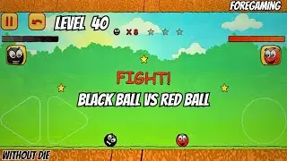 Red Ball 3 Level 40 | Black Ball Vs Red Ball | Boss Fight