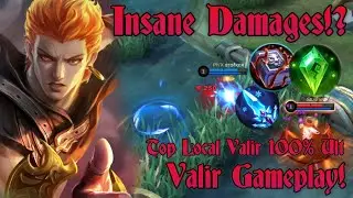 VALIR INSANE DAMAGES!? TOP LOCAL 87% GAMEPLAY MLBB | VALIR BEST BUILD 2021 - stalker tv official