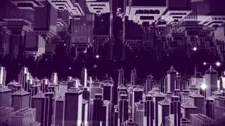 Purple White Reflected City 4K Long Screensaver || Wallpaper || Background Video