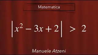 Disequazione di secondo grado con valore assoluto (esercizio 6)
