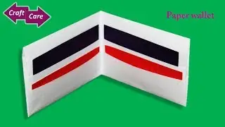 How to make cute kids paper wallet craft * kids school project craft in 2 mins diy craft care