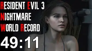 Resident Evil 3 Nightmare Speedrun Former World Record - 49:11