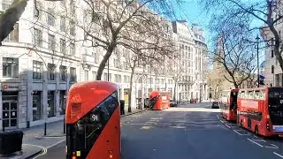 London Bus Ride -  Route 1 - New Oxford Street to St James Rd Bermondsey