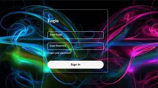 Responsive animated Login Form Using HTML & CSS