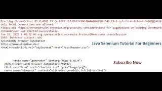 Write a script to bring title ,URL ,source code of the Webpage using selenium webdriver