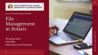 File Management in Solaris