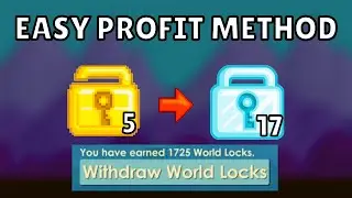 EASY PROFIT METHOD 🤑 TO GET RICH FAST 2020  | Growtopia BEST WAY TO PROFIT