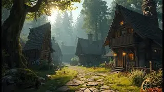 Elven Fantasy Music for Focus & Relaxation 🌲  Peaceful Medieval Forest Ambience (1 Hours)