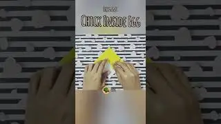 Easy Origami : How to Make Chick in Egg 🐣 #short