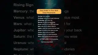 Easy guide to your birth chart placement #shorts