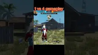 free fire op 1vs 4 gameplay #freefire #gwcrazy#shorts