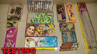 Different types of crackers testing || Diwali Crackers Testing || CG KE EXPERIMENT ||