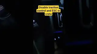Disable Traction control and ESC in Creta | #shorts #car #tractions #esc #control #creta #hyundai