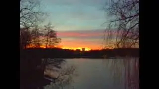 1400. Solnedg&aring;ng & rosa moln