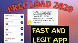 Free Load App 2020| Legit and Easy