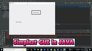 How to make a simple gui in java | GUI in intelliJ idea