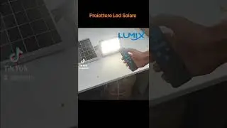 Proiettore Led da esterno con pannello Solare #shorts #solar #led