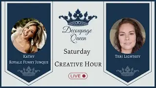 Join Kathy of Royale Funky Junque and Teri Lightsey this Saturday, June 28th at 3PM EST