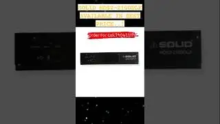 SOLID HDS2-2100DLX FULL HD DVB-S2 Set-Top Box with YouTube #trending #reels #viral #sorts