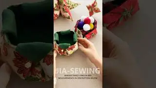 Fabric Basket Present🎁🎄🍒✨ | DIY | Quick Sewing Tips No. 212