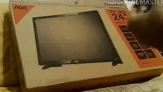 UNBOXING Tv monitor LED 24