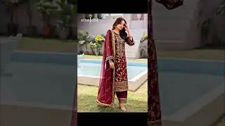 Embroidered Chiffon Dress | Wedding & Party Wear | #onlineshopping #fancydresspartywear #shorts