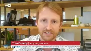 Tom Grundy on DW-TV, 15/12/21 - Fire at World Trade Centre Hong Kong leaves 350+ trapped