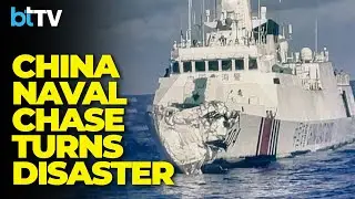 Chinese Warships Collide During High-Speed Chase In South China Sea
