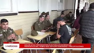 Chiloé afina preparativos electorales en medio de pronóstico del tiempo que anticipa.